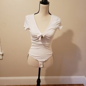 White Ripped Bodysuit